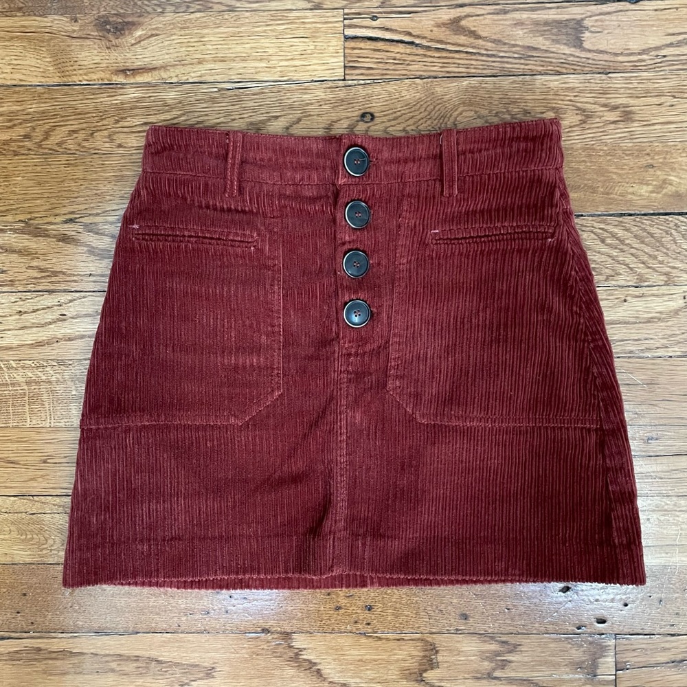 Zara Corduroy Mini Skirt XS
